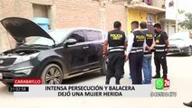 Persecución con balacera de policía a ladrones deja un herido en Carabayllo