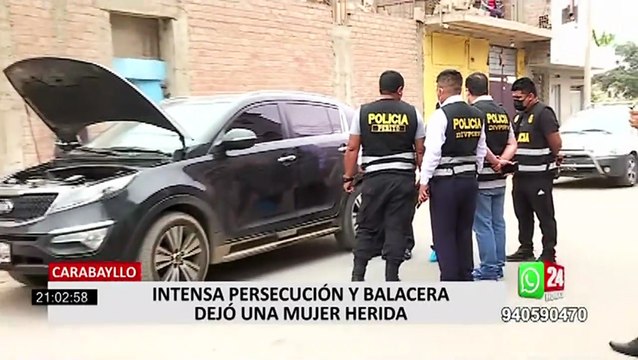 Persecución con balacera de policía a ladrones deja un herido en Carabayllo