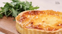 CUISINE ACTUELLE -Tarte à l'oignon, fromage blanc et lardons