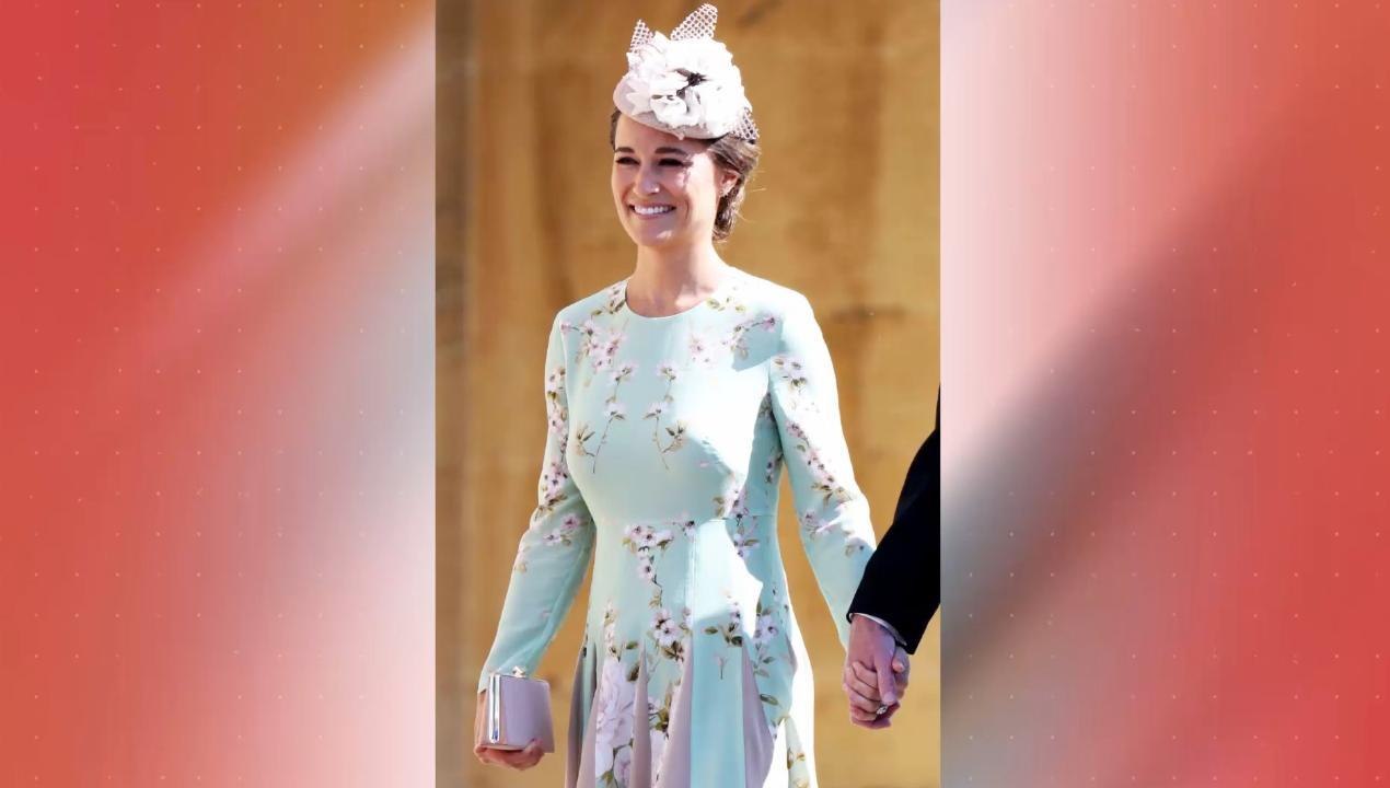 FEMME ACTUELLE - Pippa Middleton affiche son baby-bump dans une sublime robe longue en dentelle blanche
