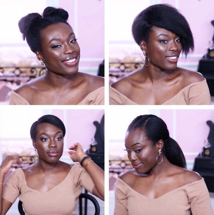 FEMME ACTUELLE - Quatre coiffures sur cheveux crépus et frisés