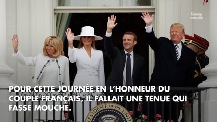FEMME ACTUELLE - Brigitte Macron ose le total look blanc à la Maison Blanche