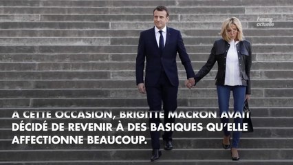 FEMME ACTUELLE - Brigitte Macron retourne à son look rock et chic en jean