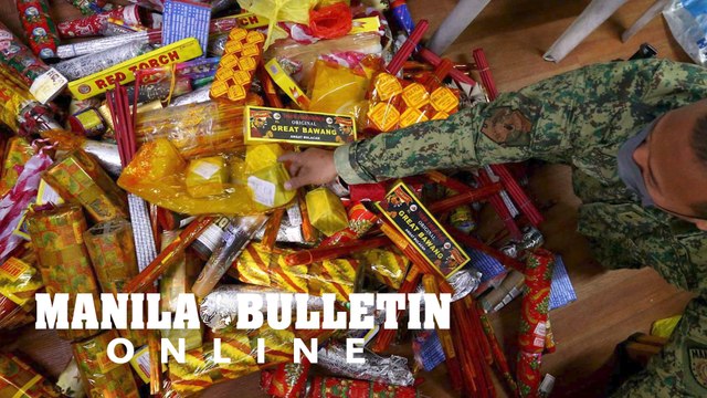 Illegal firecrackers and fireworks confiscated at Divisoria, Manila City