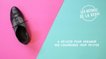 FEMME ACTUELLE  - Astuce: 3 astuces pour agrandir des chaussures trop petites