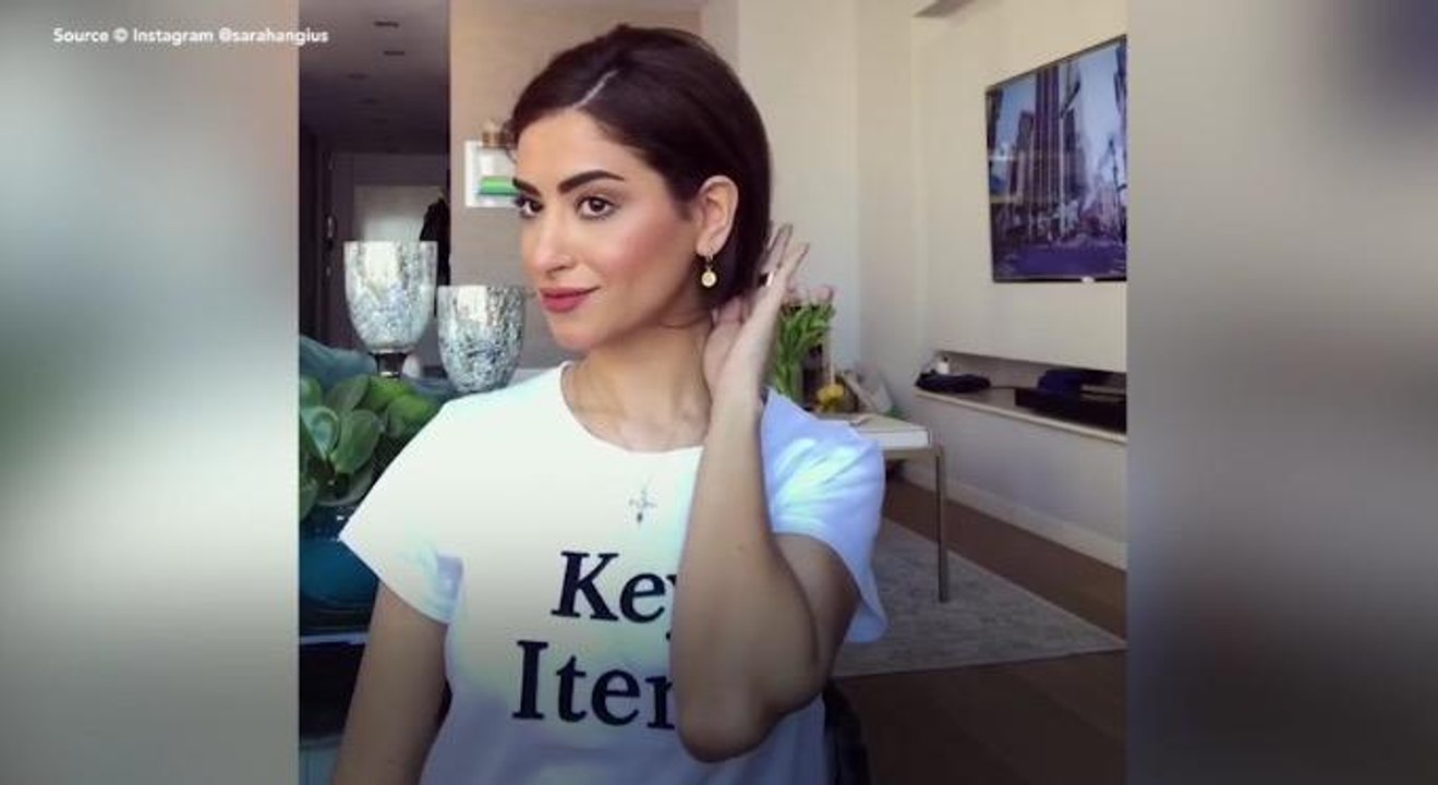 FEMME ACTUELLE - Tuto de Sarah Angius : Comment passer  au carré sans se couper les cheveux ?