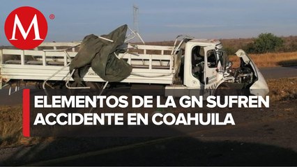 En Coahuila elementos de la Guardia Nacional vuelcan; hay una persona muerta