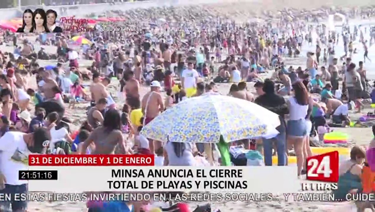 Año Nuevo: playas se cierran el 31 de diciembre y 1 de enero, anunció ministro Cevallos
