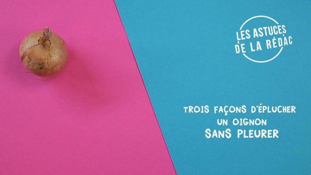 FEMME ACTUELLE - Astuce: Trois façons d'éplucher un oignon sans pleurer