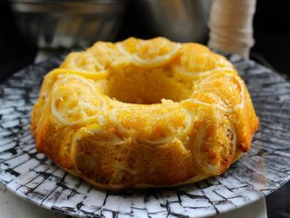 Gâteau renversé au citron sans beurre