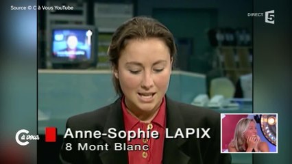 FEMME ACTUELLE - Anne-Sophie Lapix : découvrez les images de ses débuts au JT à l'âge de 24 ans