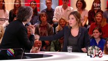 FEMME ACTUELLE - Léa Salamé explique pourquoi David Pujadas lui a pris la main face à Marine Le Pen