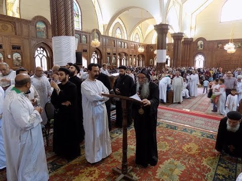 إقامة صلوات الجمعة العظيمة بـ مارجرجس في الفيوم