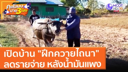 เปิดบ้าน "ฝึกควายไถนา" ลดรายจ่าย หลังน้ำมันแพง (29 ธ.ค. 64) คุยโขมงบ่าย 3 โมง