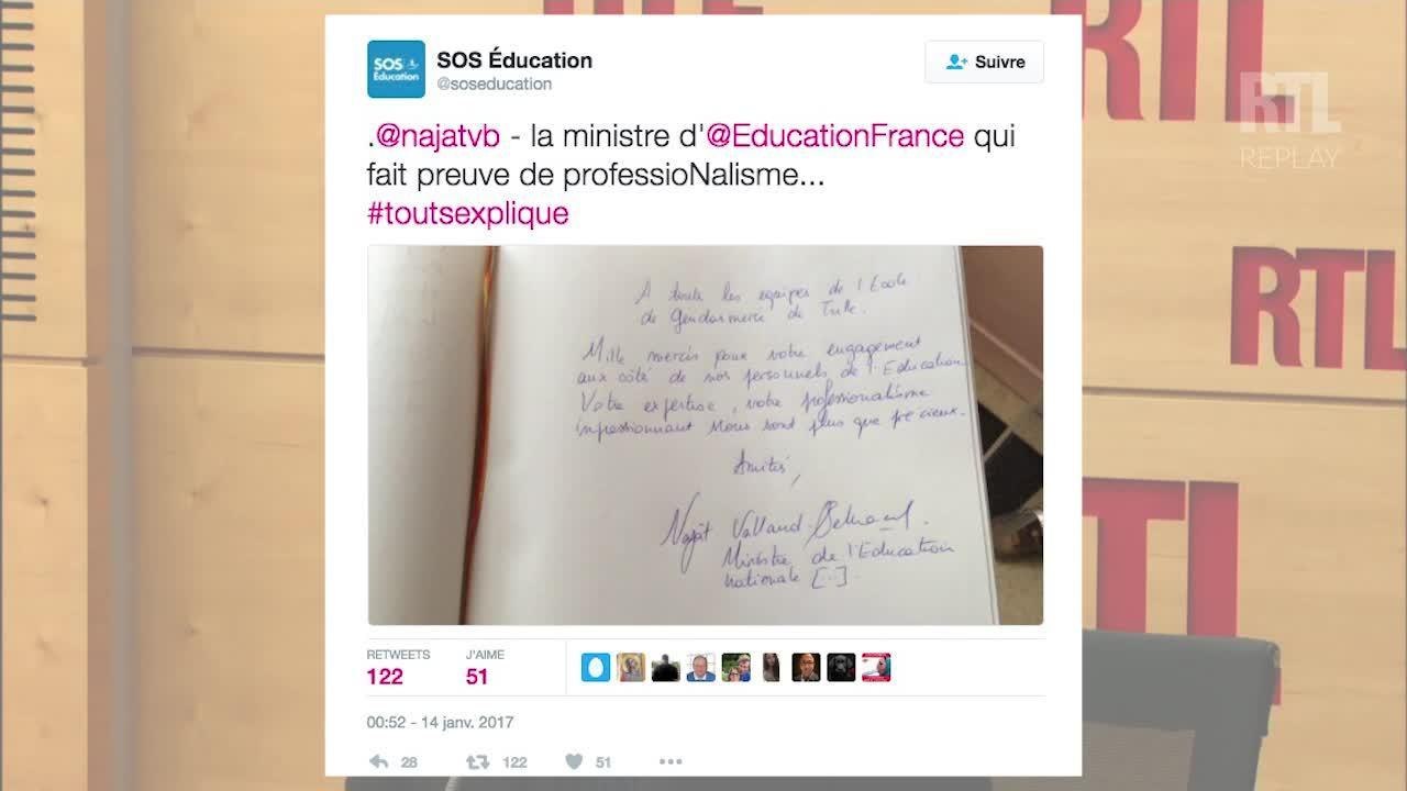 FEMME ACTUELLE - Najat Vallaud-Belkacem, la faute d'orthographe qui ne passe pas inaperçue...