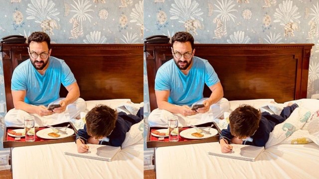 Kareena Kapoor Khan ने Saif Ali Khan और Taimur Ali Khan की Photo share कर कहा ये | FilmiBeat