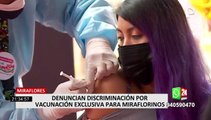 Alcalde de Miraflores niega discriminación por vacunación exclusiva para vecinos del distrito