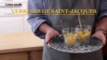 Verrine saint-jacques mangue citron vert