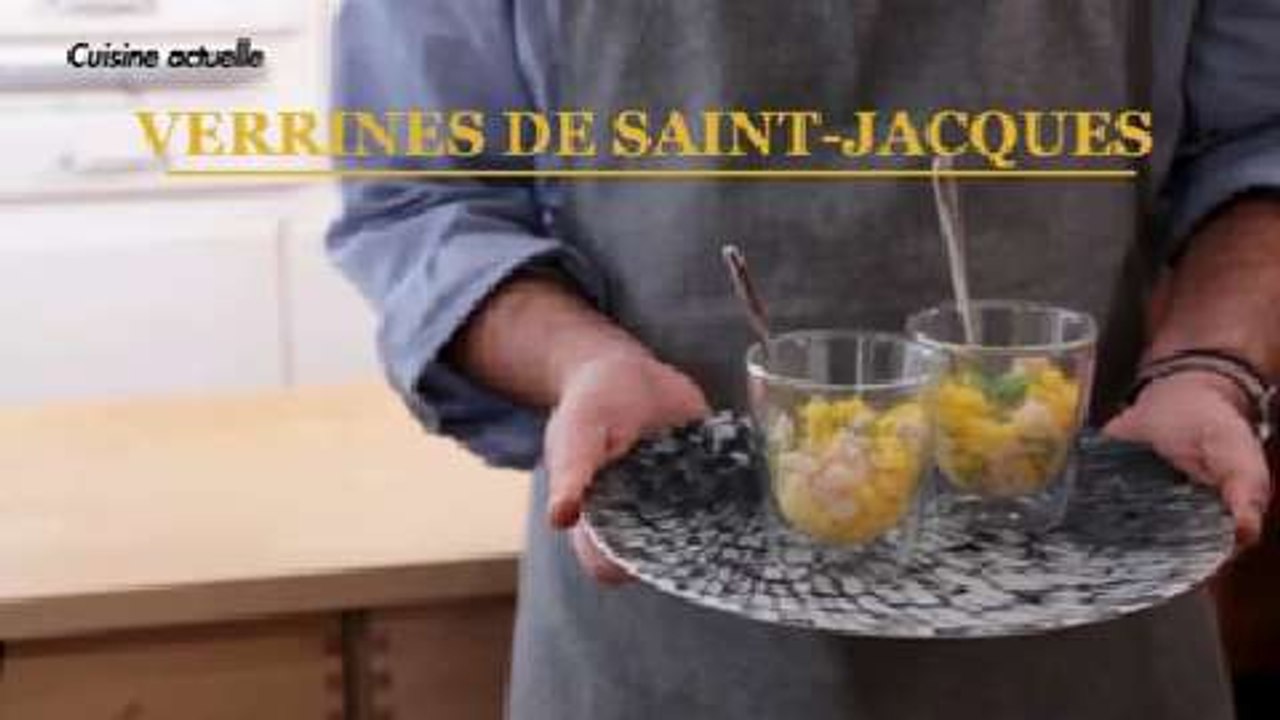 Verrine saint-jacques mangue citron vert