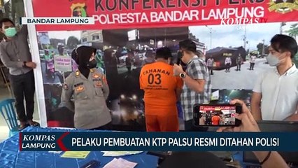 Pelaku Pembuatan KTP Palsu Resmi Ditahan Polisi