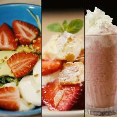 1 ingrédient, 3 recettes: La fraise