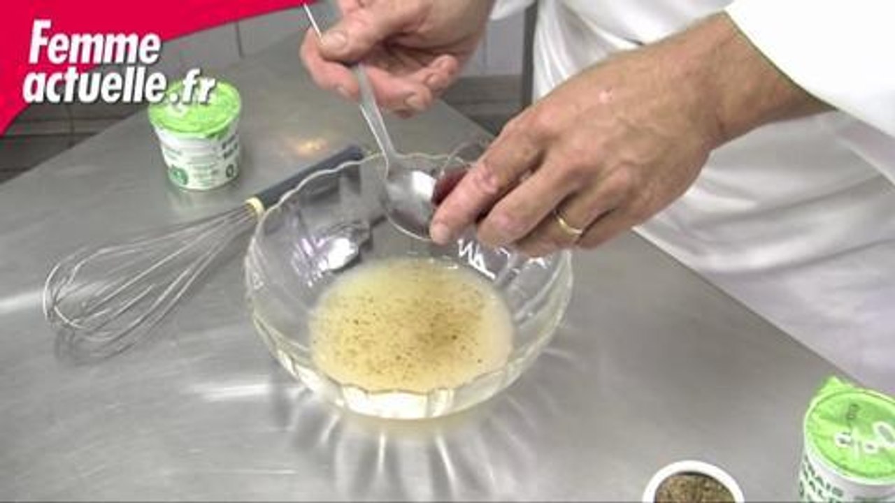 Vinaigrette allégée aux agrumes et fromage blanc