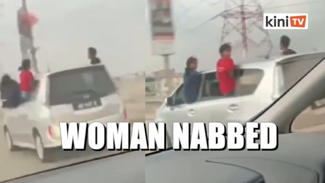 Driver nabbed over viral video of children perched on windows