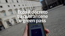 Il Cdm ha approvato il nuovo decreto su quarantene e super green pass