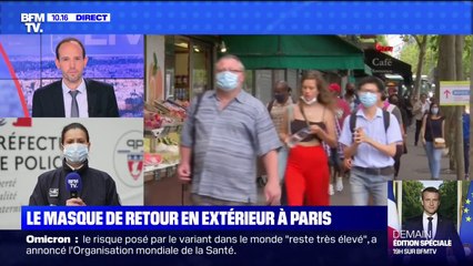 Download Video: Port du masque obligatoire en extérieur: les Parisiens récalcitrants verbalisés dès demain