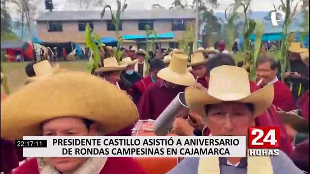 Castillo se reunió con ronderos en Cajamarca y anunció que Chota tendría aeropuerto