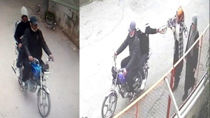 Annesiyle yolda yürürken gasp edildi