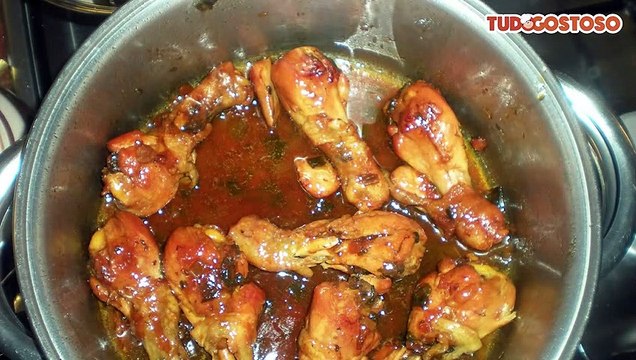 Frango no açúcar - frango dourado