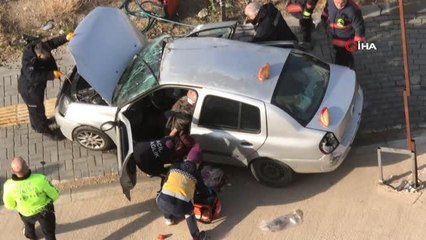 Ankara'da tırla otomobil çarpıştı: 3 yaralı