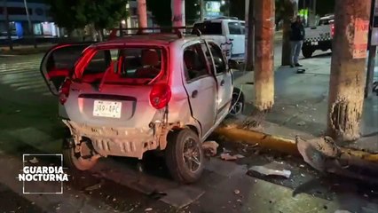 Aparatoso choque sobre Circunvalación y la Calzada Independencia