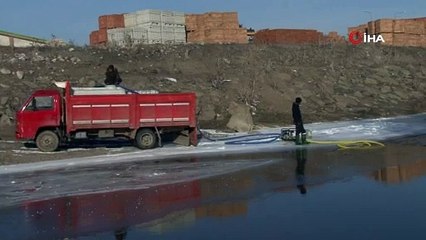 Türkiye'nin nehirleri buz kesti! Sibirya gibi...