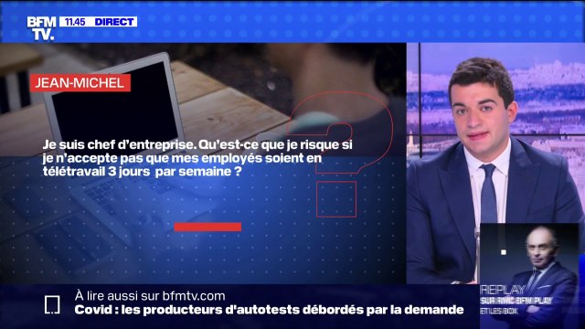 Quelles sont les sanctions qui peuvent être appliquées face à un refus de télétravail? BFMTV répond à vos questions