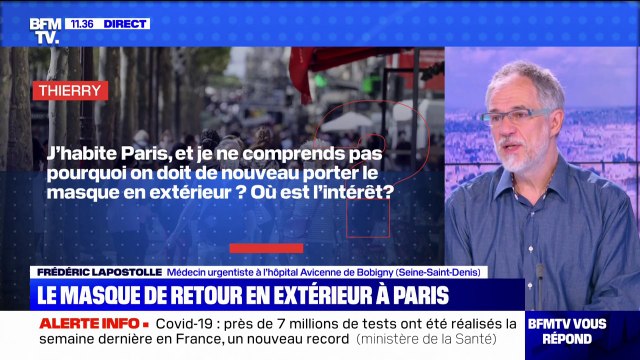 Quel est l'intérêt de porter son masque à l'extérieur? Quelles sont les dérogations? BFMTV répond à vos questions