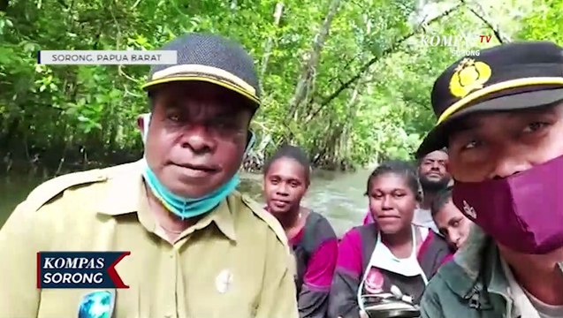 Kejar Target Polres Sorong Tembus Daerah Terisolir Untuk Vaksinasi Covid-19