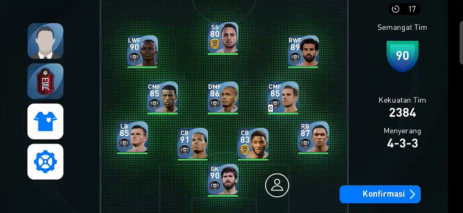 Gameplay Pes 2021 Mobile Liverpool Vs PSG