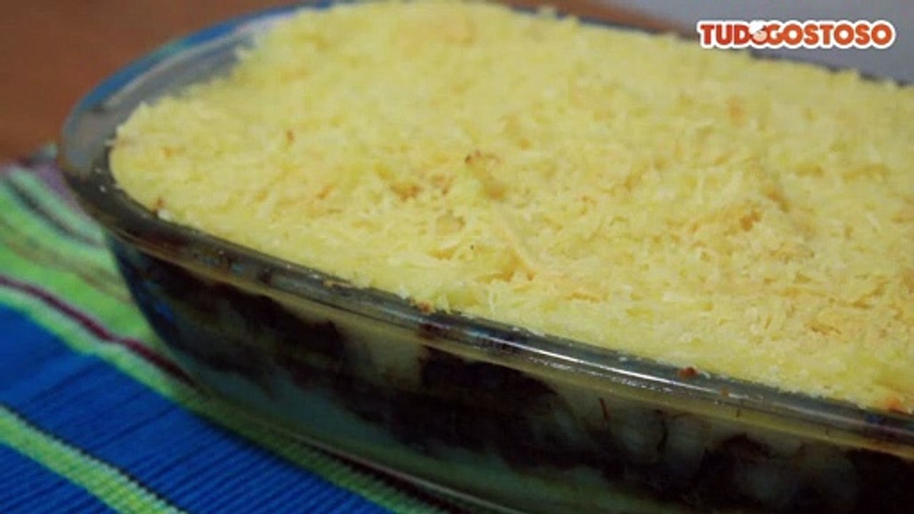 Escondidinho de batata com carne seca