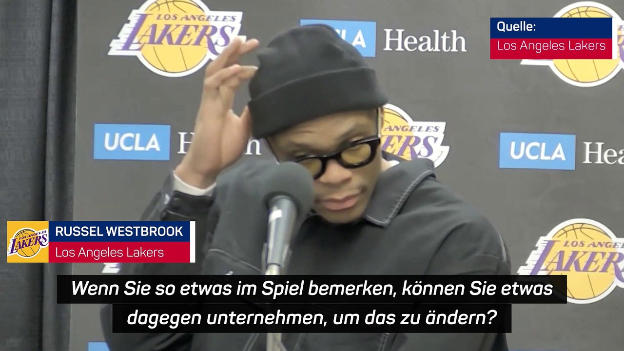 Kein Bock! Westbrook muffig nach Lakers-Pleite