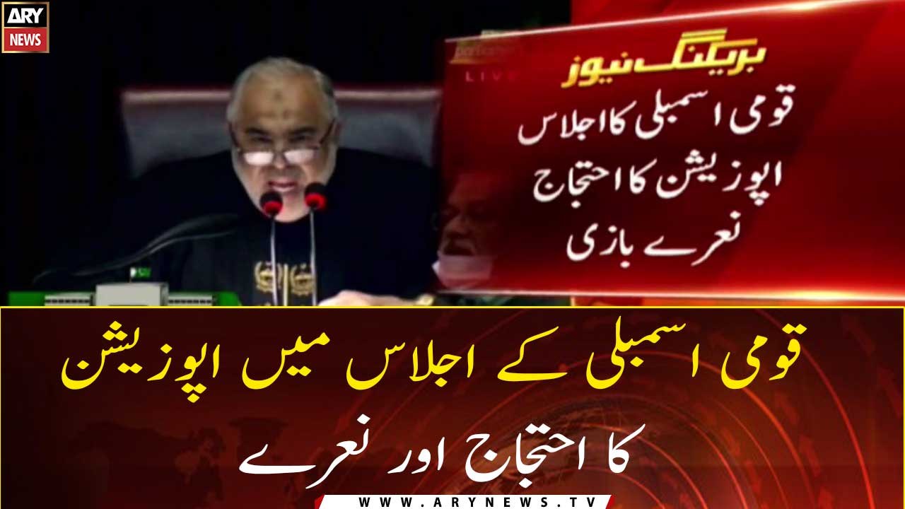 Opposition protests and chants in the National Assembly