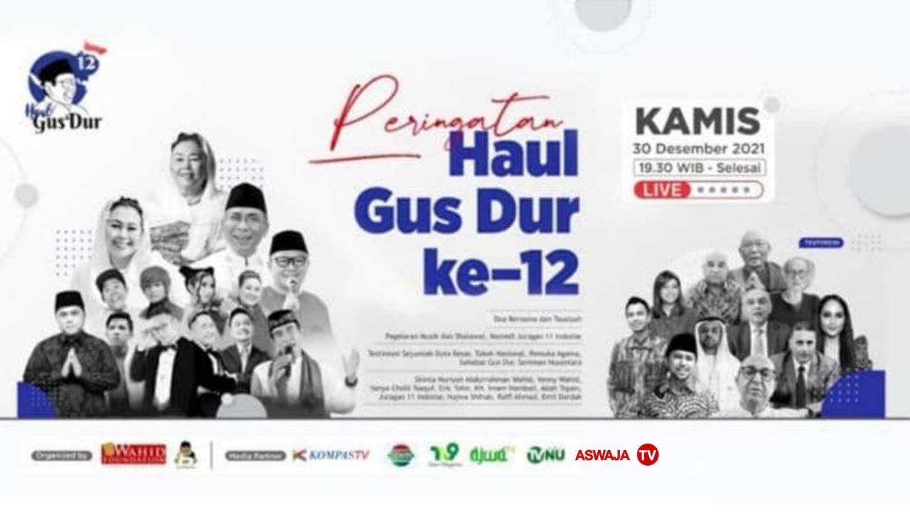 Haul Ke-12 KH. Abdurrahman Wahid [Gus Dur] | (30/12/2021)