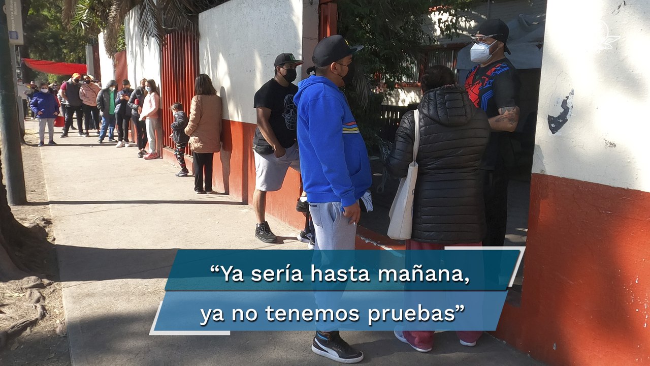 Regresan las filas para pruebas Covid , aumenta demanda de test en centros de salud