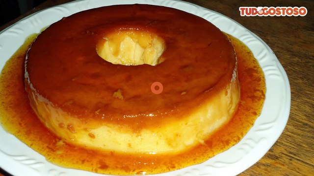 Pudim de pão com leite em pó