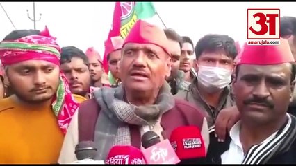 Former cabinet minister in SP Durga Yadav | मीडिया के सामने फिसले कैबिनेट मंत्री दुर्गा यादव के बोल