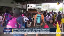 Bus terminals in Cubao, Davao packed with passengers who want to travel to their families for the New Year celebration