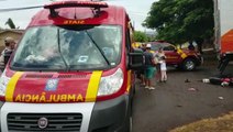 Idoso de 80 anos fica gravemente ferido após acidente no Bairro Cataratas em Cascavel