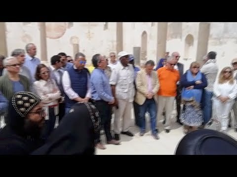 وزير الآثار يتفقد الدير الأبيض في سوهاج