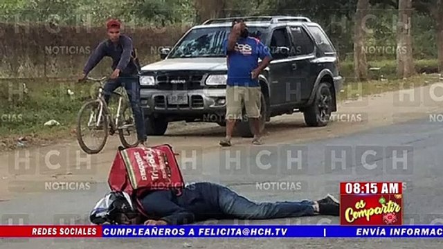 ¡Motociclista resulta herido en carretera hacia el Valle de Jamastrán!
